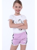 Girls\' lavender shorts NDZ8644 - Online store - Boutique